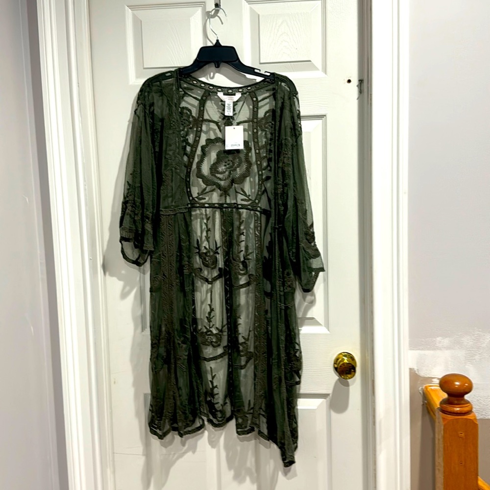 Lauren Conrad Lace Duster Jacket.   One Size